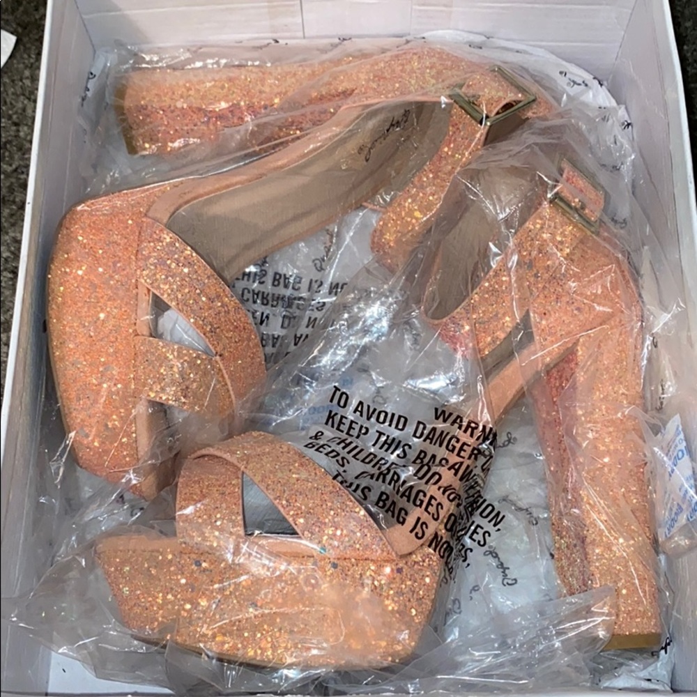 Glittery heels